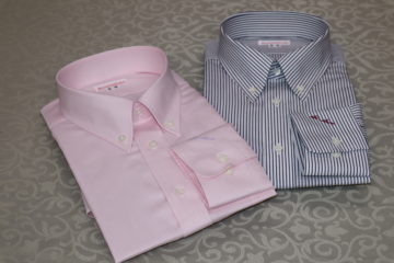 ピンクシャツとストライプシャツ｜Fashion AT Men'sの画像