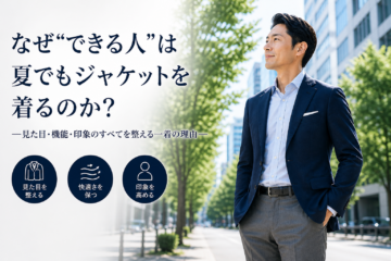 なぜできる人は夏でもジャケットを着るのかの画像